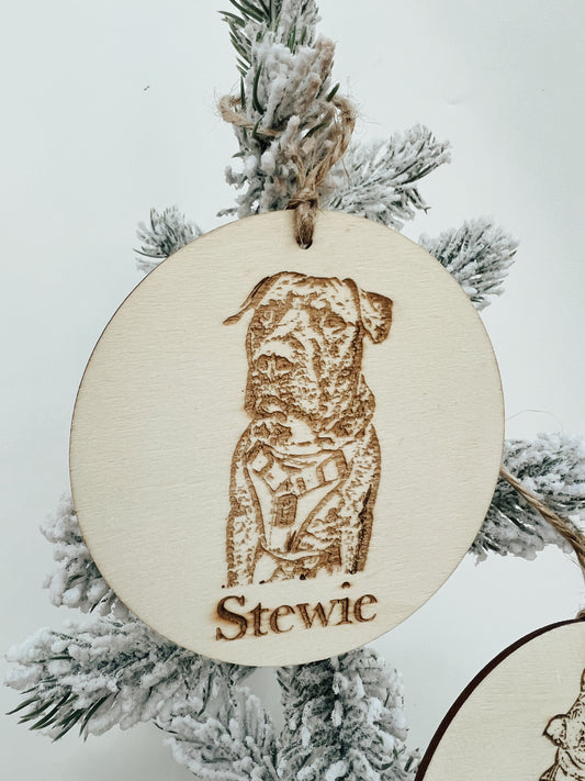 Pet photo ornaments