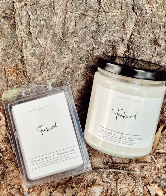 Teakwood Candle Collection