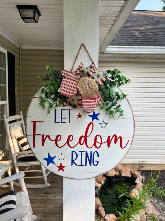 Let Freedom Ring Door Hanger