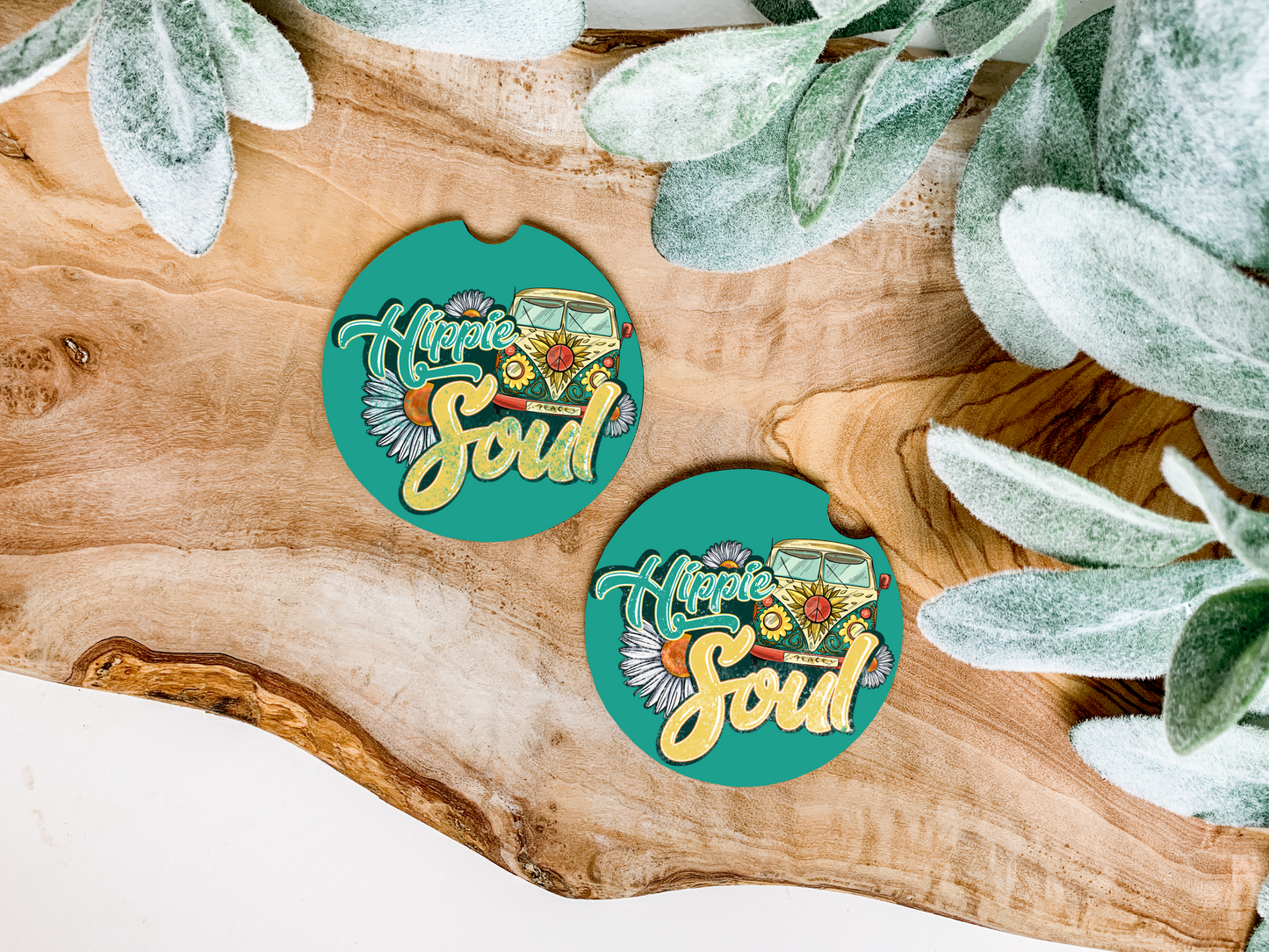 Hippy soul Car Coasters